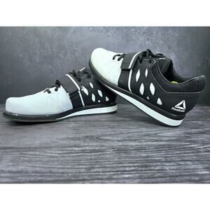 - Reebok Lifter PR Black/White Men's Lifting Shoe SZ 8-1/2!